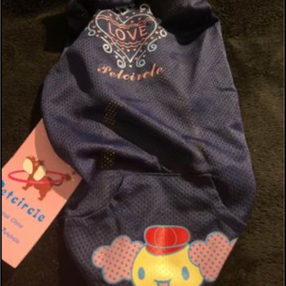 Dog Outfit blue size small . New